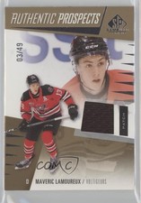2023 Upper Deck SP Game Used CHL Edition Gold 3/49 Maveric Lamoureux Patch 17a4