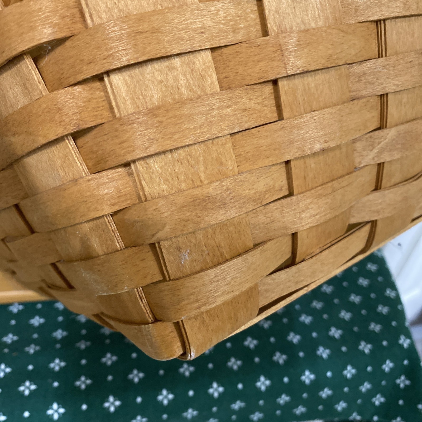 Longaberger 1995 Hostess Evergreen basket Combo Cranberry and Holiday Helper