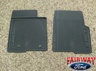 10 thru 14 Ford F-150 OEM Black Rubber All Weather Floor Mat Set 2-pc NEW