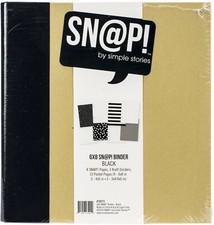 Simple Stories Sn p Binder 6"X8"-Black Pack of 1