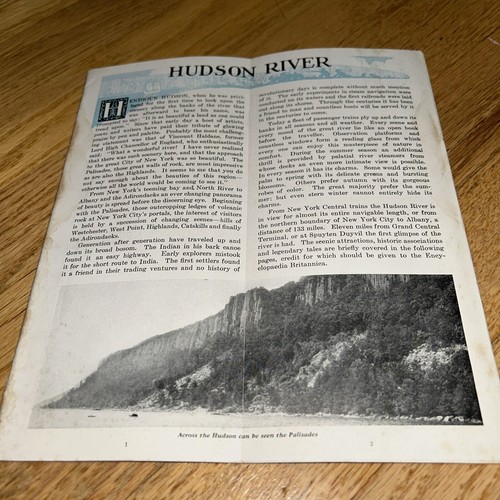 Folleto del río Hudson Central de Nueva York 1926 - Imagen 2 de 23