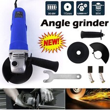 Electric Angle Grinder 115mm Small Angle Grinding Heavy Duty 12000RPM 1000W Tool