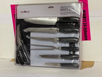 Camp Chef 9 teiliges professionelles Edelstahl Messerset KSET9 Kochmesser