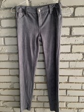 Tractr Tractor Girl Gray Stretch Suede-Feel Pants 16 14 SO CUTE 