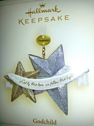 HALLMARK Keepsake 2006 GODCHILD Led By Gods Light CHRISTMAS ORNAMENT Stars NEW - Picture 1 of 9