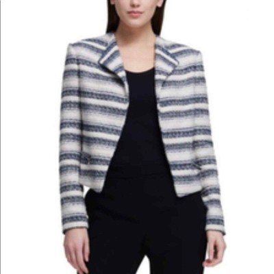 dkny tweed blazer