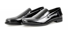 LUXURY PRADA BUSINESS SHOES LOAFER 2DC083 BLACK LEATHER NEW US 7 EU 40 40,5