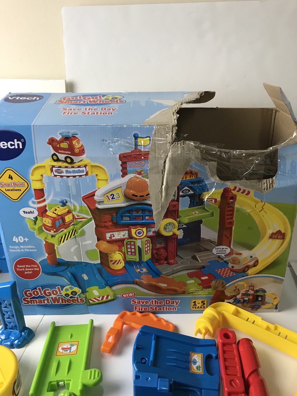 vtech fire truck track