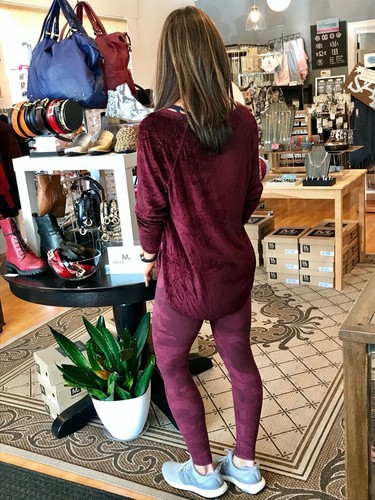 HARD TAIL FIG CAMO HIGH WAIST LEGGING W566 - Picture 3 of 5