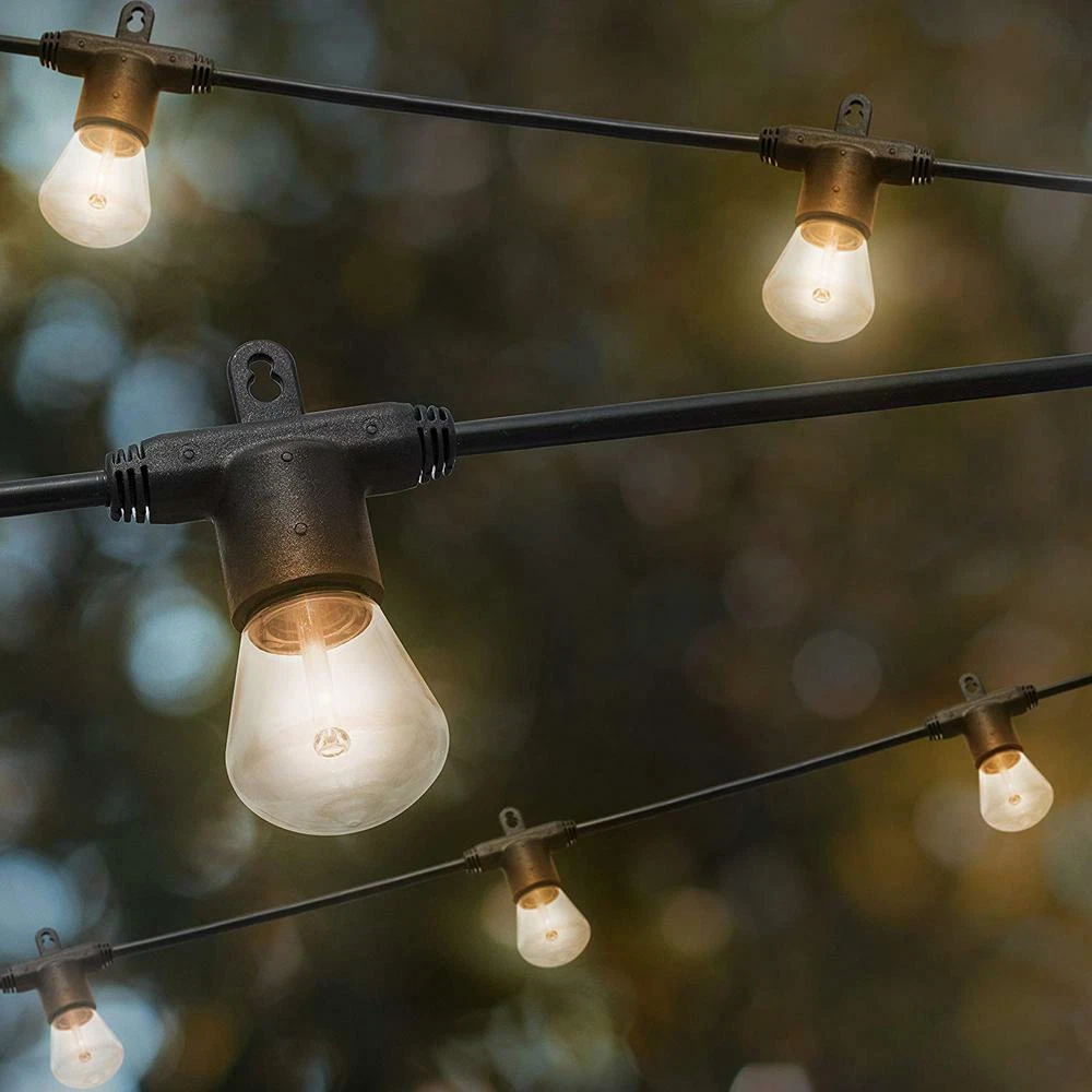 Edison Bulb String Lights 24 Ft 12 LED Bistro Lights Vintage Outdoor Decor
