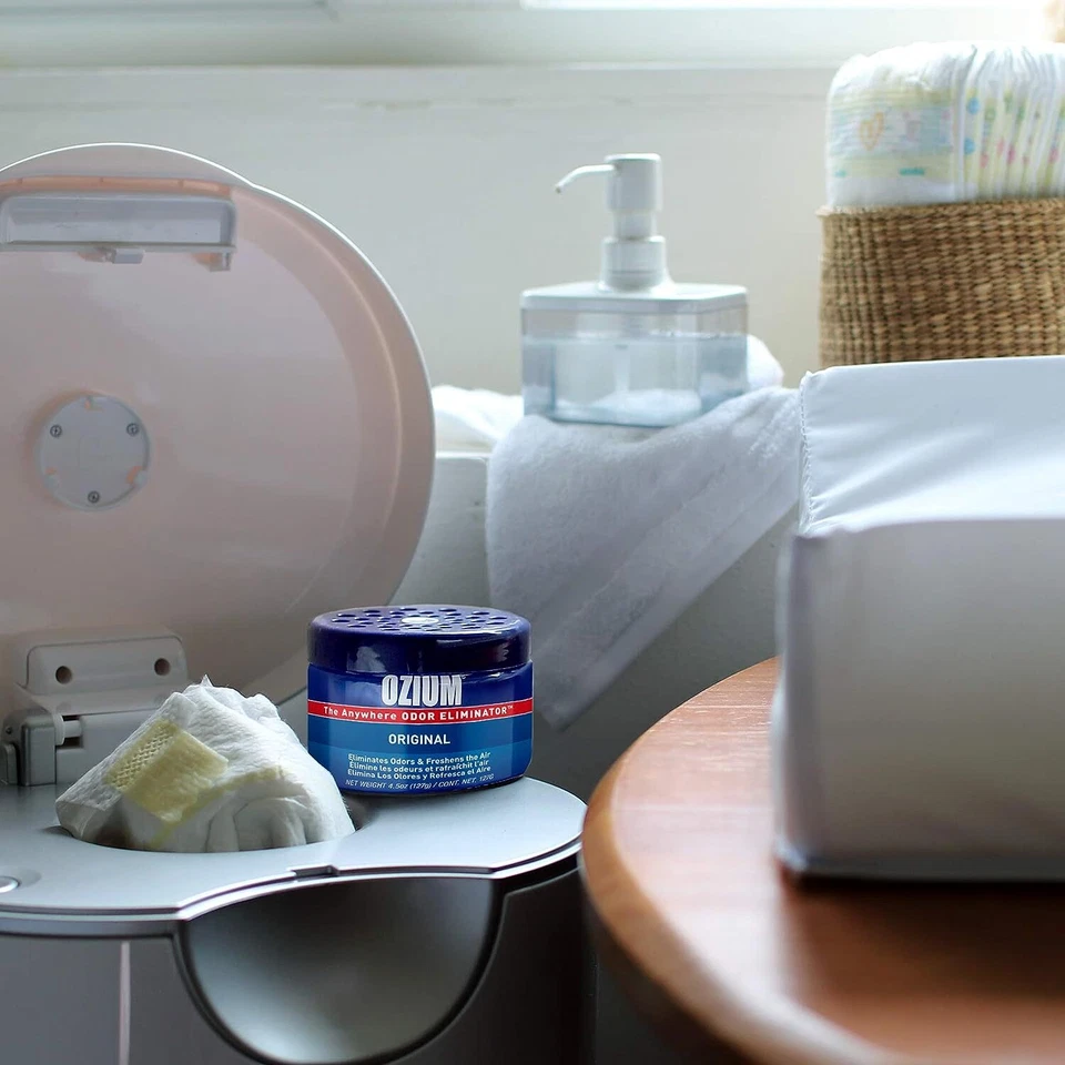 Gel desinfectante de aire Ozium 4,5 oz: ambientador de aire para automóvil, original, 2 paquetes Foto 3 de 4