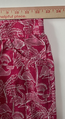 Vineyard Vines Pants * Girls Size 12 * Flamingo palm tree print elastic cuff - Picture 6 of 8
