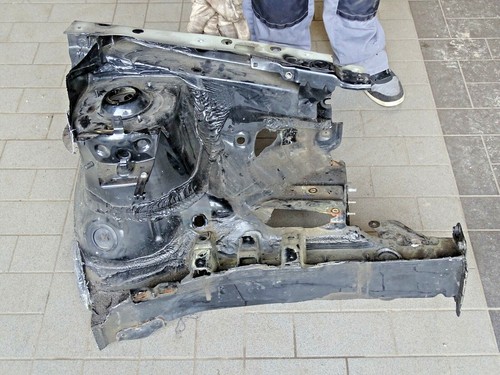 VW Lupo 6X Bj 2002 Längsträger Kotflügelaufnahme Schnittteil Radhaus v links