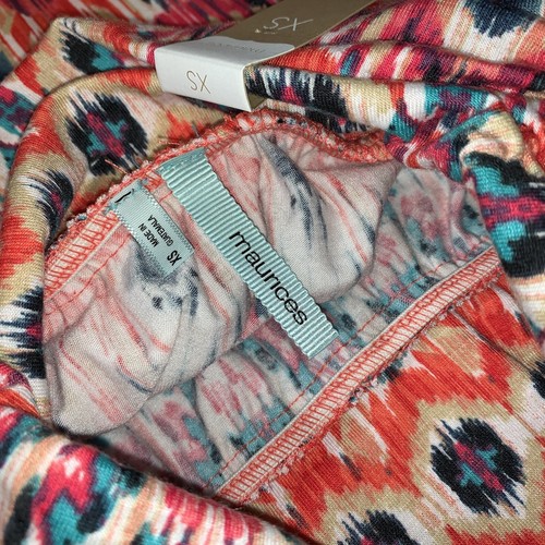 New Maurices Skirt Size XS Colorful Print Long Length Pull on Style 35.5" - Picture 5 of 9