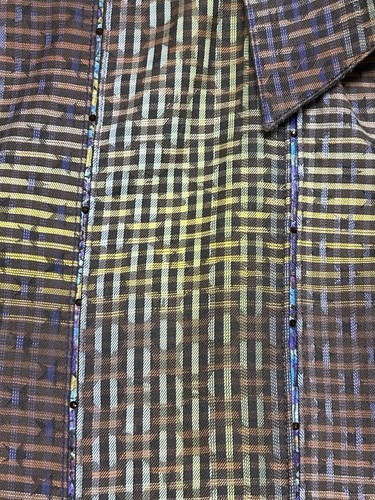 Robert Graham Shirt Mens 2XL Limited Edition Polyester Silk Metallic Sequin - Picture 24 of 24