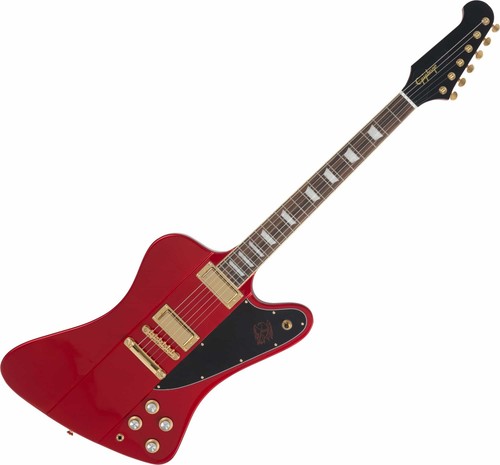 Epiphone Firebird Ruby Red Metallic Collection E-Gitarre Mahagoni Lorbeer Gigbag