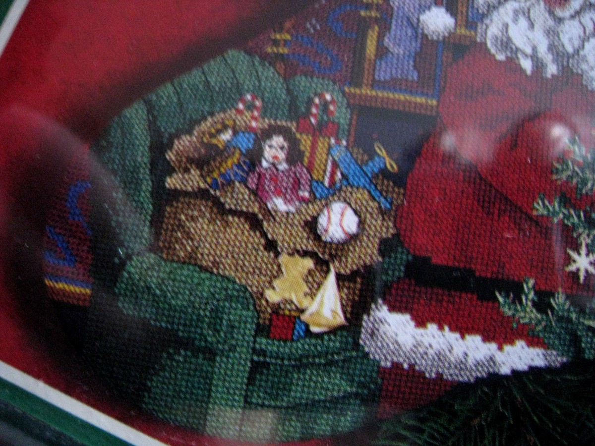 Dimensions Christmas Counted Stocking CHARTS & CHARMS Kit, PEEKING