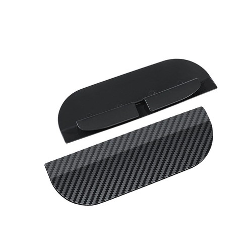 2X Carbon Fiber Clip-on Car Side View Mirror Rain Eyebrow Visor Protector Cover - Picture 5 of 14