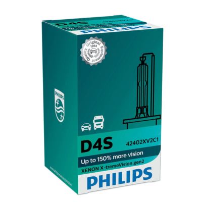 D4S PHILIPS Xenon X-treme Vision P32d-5 gen2 35WHID 1x Bulb 42402XV2C1