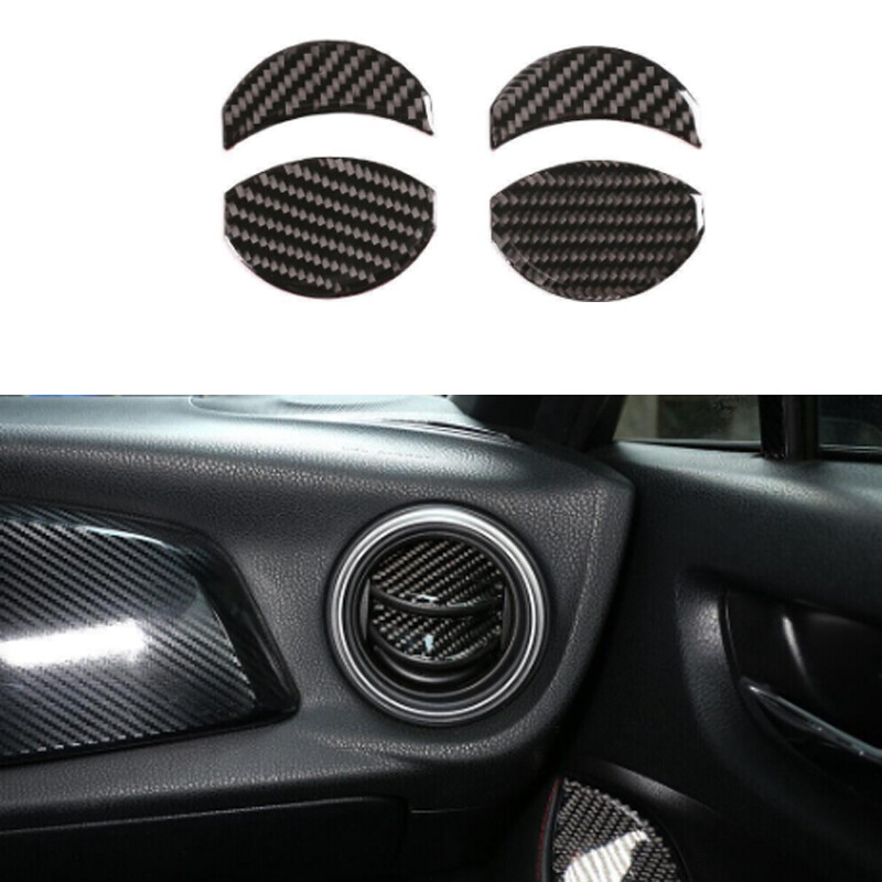 Real Carbon Fiber Console L&R Air Outlet Vent Trim For Subaru BRZ 86 2013-2020