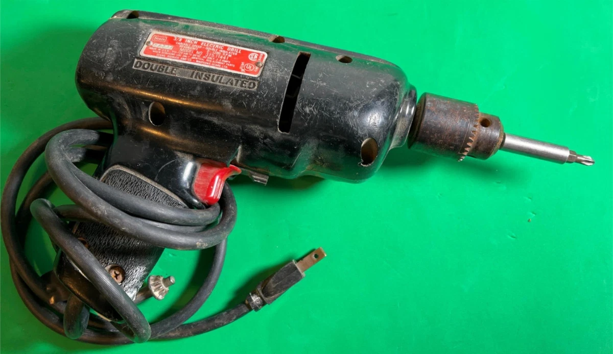 Sears Craftsman 3 8 inch Electric Drill Reversible Variable