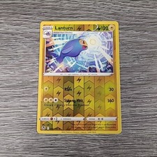 Lanturn #52/195 Silver Tempest Pokemon Reverse Holo Uncommon Card - NM/LP