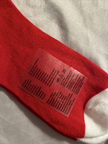 Christmas Socks Over Knee Funny Novelty Holiday Socks Long Socks Naughty Or Nice - Picture 4 of 6