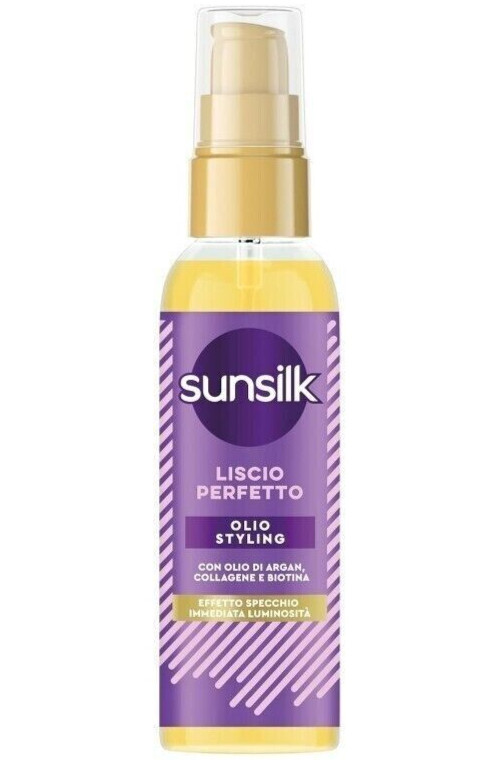 Sunsilk Olio Styling Liscio Perfetto 75ml - Effetto Specchio e Anti-Crespo