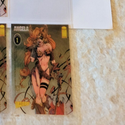 ANGELA Number 1 - Clear Chromium - Card (Image Comics/Wizard Entertainment 1993)