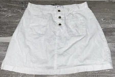 ESPRIT Girls White Tennis Mini Skirt Button Closure School