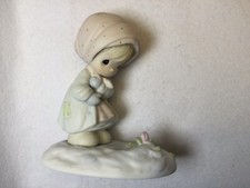 Precious Moment February Birthday Girl 109991 With Box 1987-Rare
