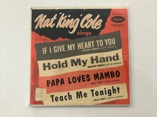 Nat King Cole If I Give My Heart , Hold My Hand, Papa … EP 1954 EAP 1-9120 VG