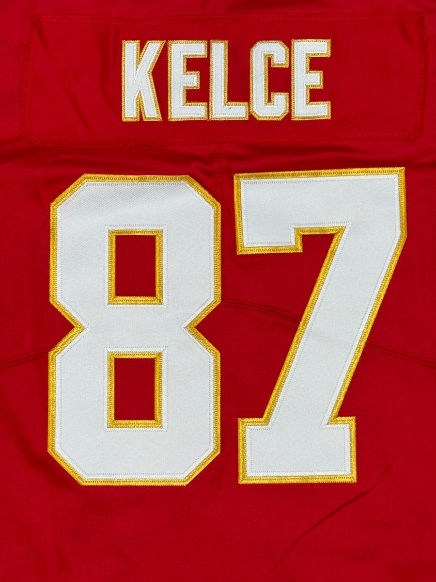Kansas City Chiefs Travis Kelce #87 Superbowl Jersey