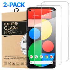 2-Pack Tempered Glass Screen Protector For Google Pixel 5 4a 4 4 XL 3 3a XL
