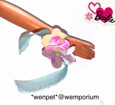 Barbie Ken Vintage 1997 Olympia Skater Puppen Zubehör Blume Handgelenk Corsage