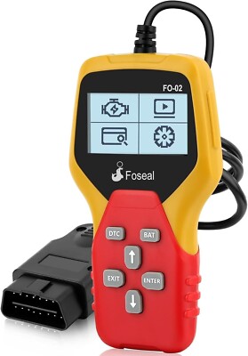 Foseal Wired Auto OBD2 Scanner Plug & Play Codeleser Auto Diagnosegerät OBDII