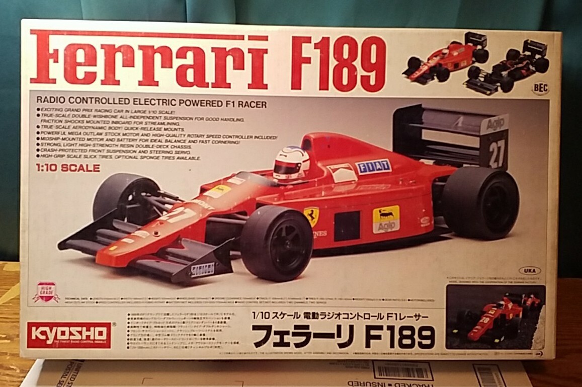 希少　KYOSHO Ferrari F189 1/10スケール ラジコンカー Rare KYOSHO Ferrari F189 1 10 Scale RC F1 | eBay
