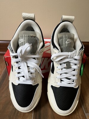 dunk low disrupt black pale ivory