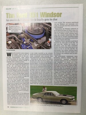 HMN 420 Article Below The Hood Engine Ford 429CJ and 429SCJ V-8 April 2009 1 pg