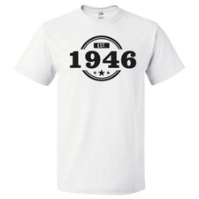 80th Birthday Gift For 80 Year Old Established 1946 T Shirt