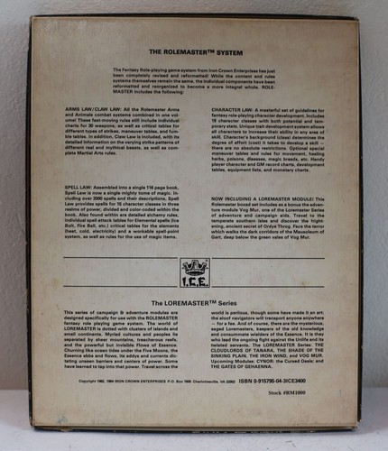 Rolemaster - A Complete Set of Fantasy - Fantasy Games - Big Box - Tabletop - Picture 2 of 4