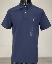 Polo Ralph Lauren Classic Fit Short Sleeve Cotton Mesh Polo Shirt Sz S Navy