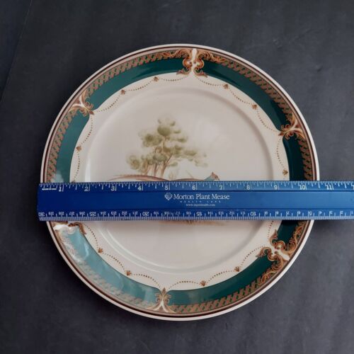 Noritake Keltcraft 9198 Wicklow Green Ireland 10 1/2" Dinner Plate and 7" Bowl - Picture 2 of 8