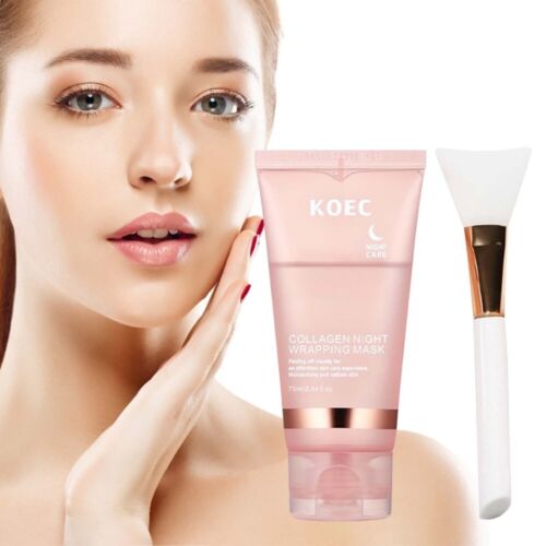 1-3X Collagen Night Wrapping Mask Overnight Wrapping Peel Off Natural Facial - Picture 14 of 14