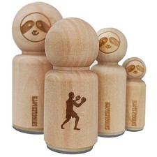 Sello de goma de postura de boxeo boxeador para estampar planificadores artesanales
