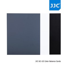 JJC 18 Standard Neutral Grey Card  White Black Card Portable with Storage Bag