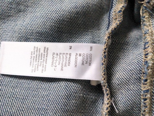 Gap Kids Jacket Girls XL Blue Denim Jean Crop Medium Wash 100% Cotton - Picture 5 of 5