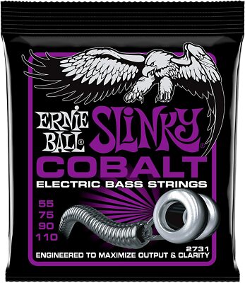 Ernie Ball P02731 Power Slinky Cobalt Electric Bass Strings - 55-110 Gauge