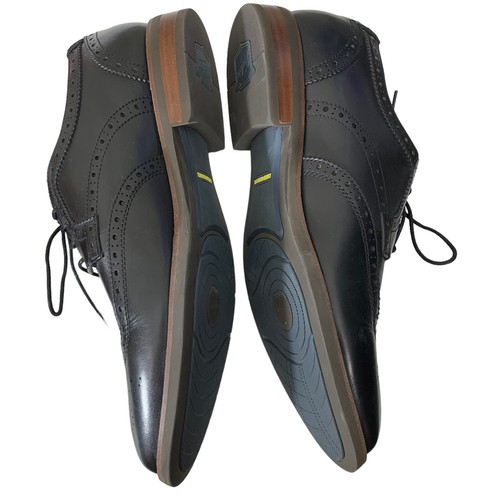 Florsheim Shoes Size 10.5 Shoes Black Leather Mens Dress Shoes Oxfords - Picture 2 of 5