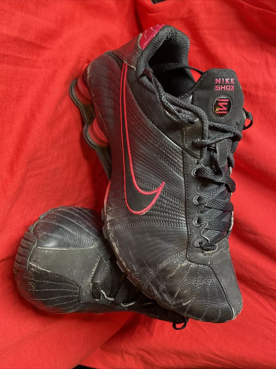Nike Shox Black Magenta 7 Wide Women Running Walking Shoes